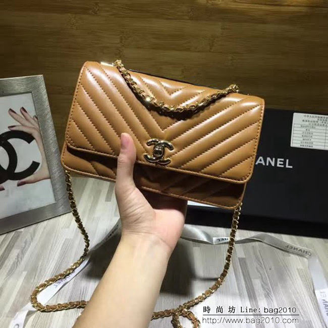 香奈兒CHANEL V982新款新顏色專櫃品質羊皮鏈條小包 DSC1255